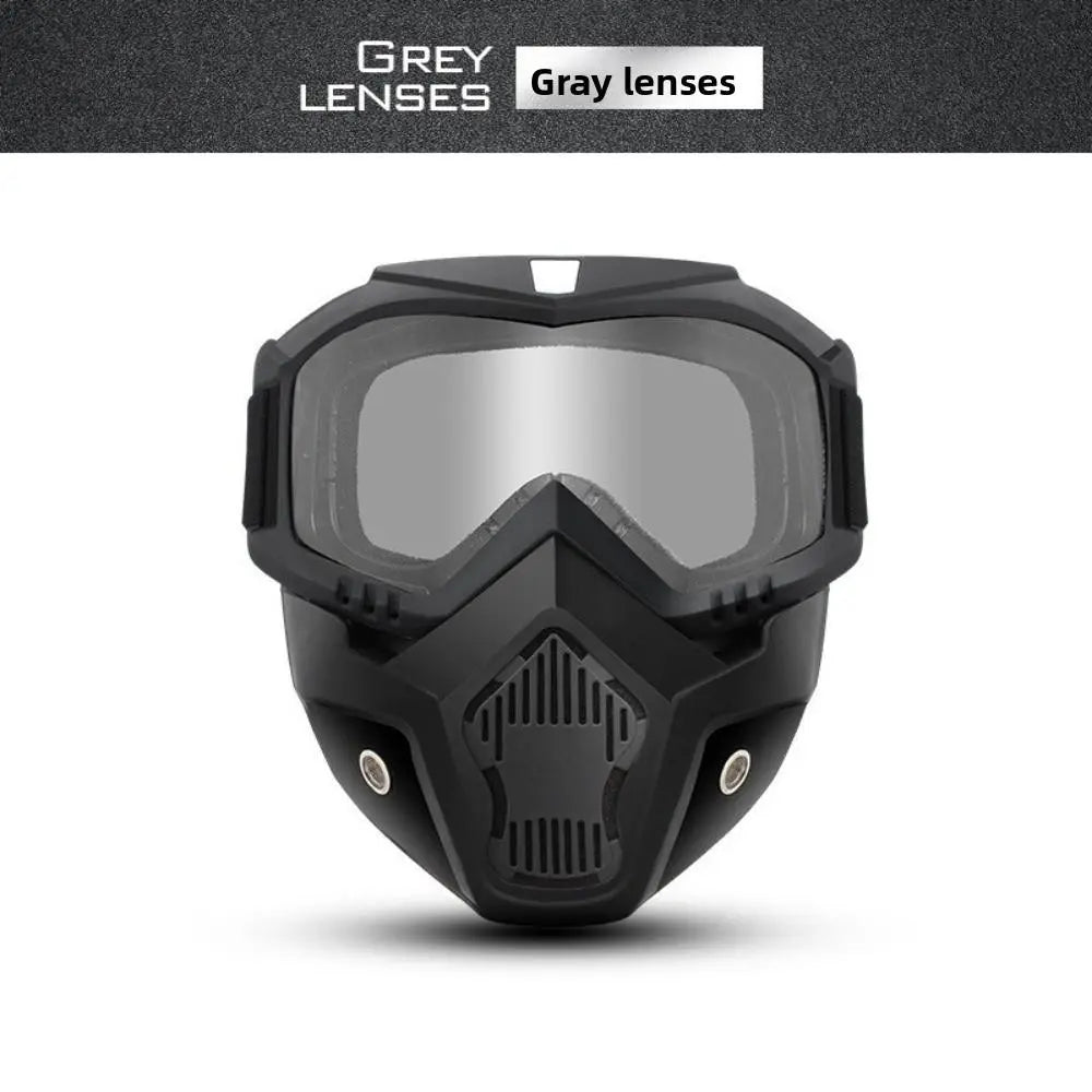 Full Face Protection Mask with Anti-Fog Goggles