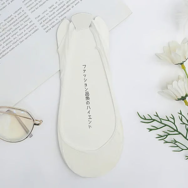 5Pcs Women's Ice Silk No Show Ultra-Thin Liners — Invisible Comfort for Every Shoe