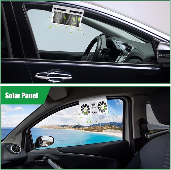Solar Power Car Exhaust Fan