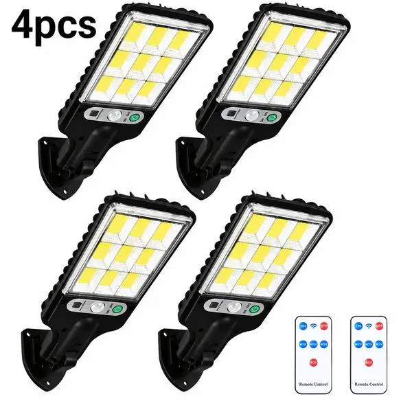 2/4-Pack Solar Powered Motion Sensor Outdoor Wall Lights