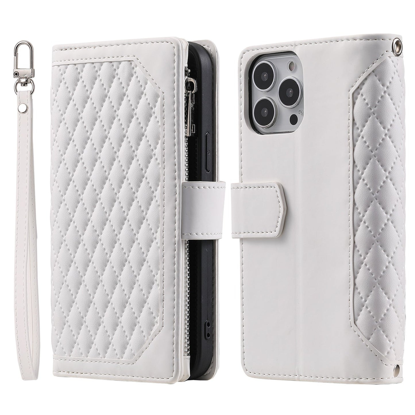 Magnetic Closure Flip Handbag Zipper Purse Shell for Women