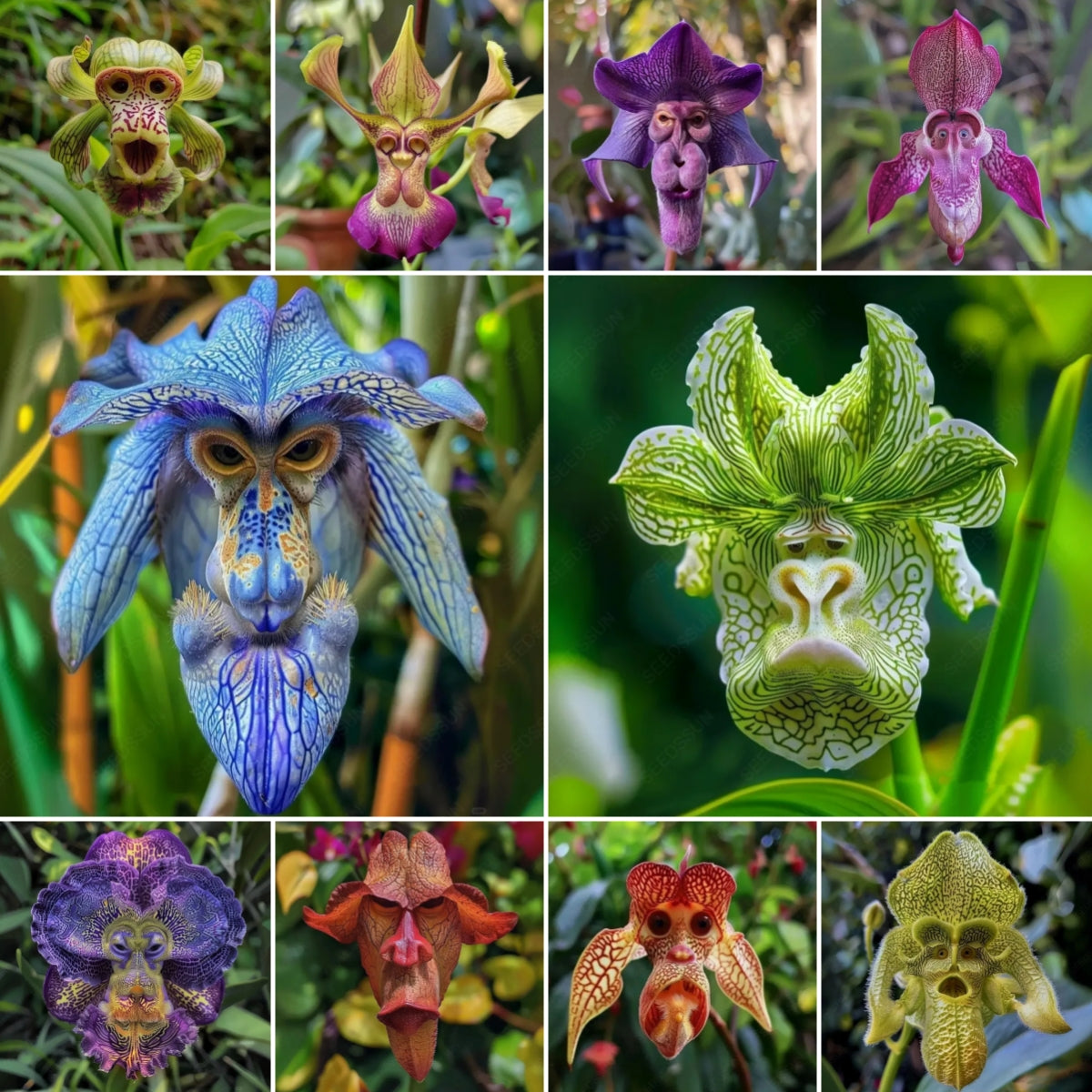 Rare Monkey Face Orchid – One of Nature’s Most Mysterious Blooms