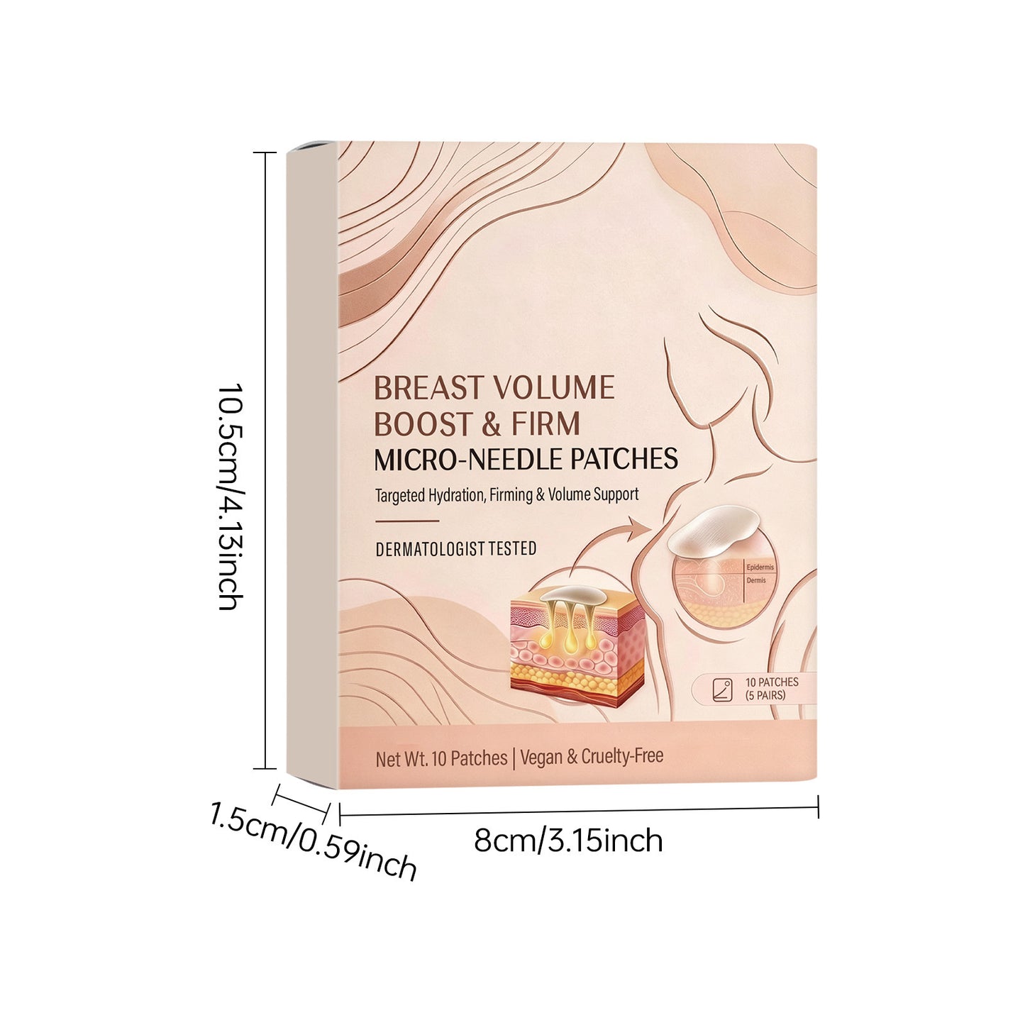 Microneedle Bust Care Patches – Firming & Hydrating Skin Support