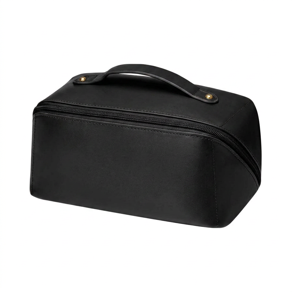 PU Leather Waterproof Makeup Pouch – Travel Cosmetic Organizer, 4 Colors