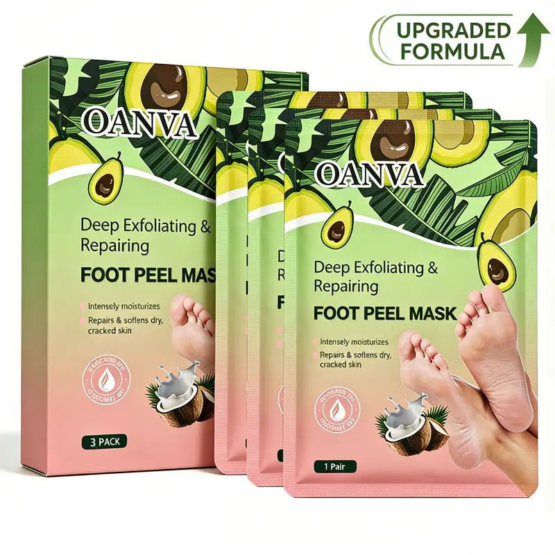 3-Piece Foot Peel Mask-Deep Exfoliating & Repairing