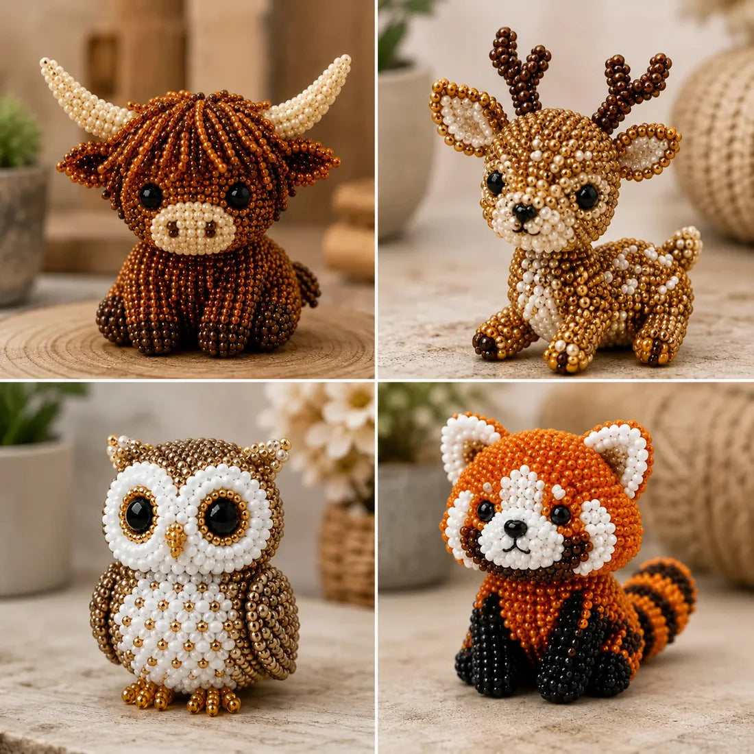 Petite 3D Beaded Animal Craft Kit