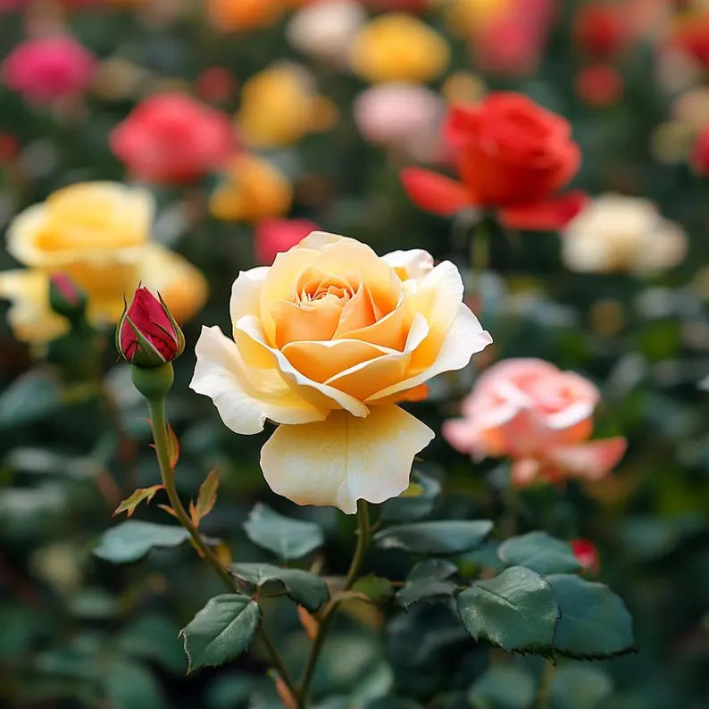 Perfumed Mixed Rose Collection – Colorful Garden Blooms