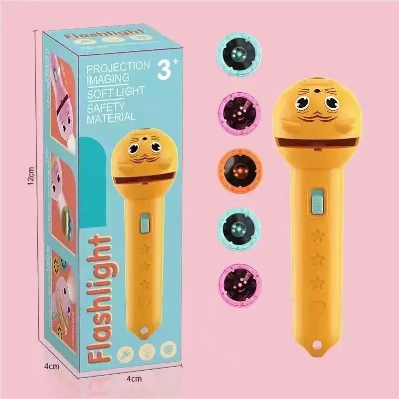 Kids' Projection Flashlight – 80 Patterns, Bedtime Story & STEM Learning Toy