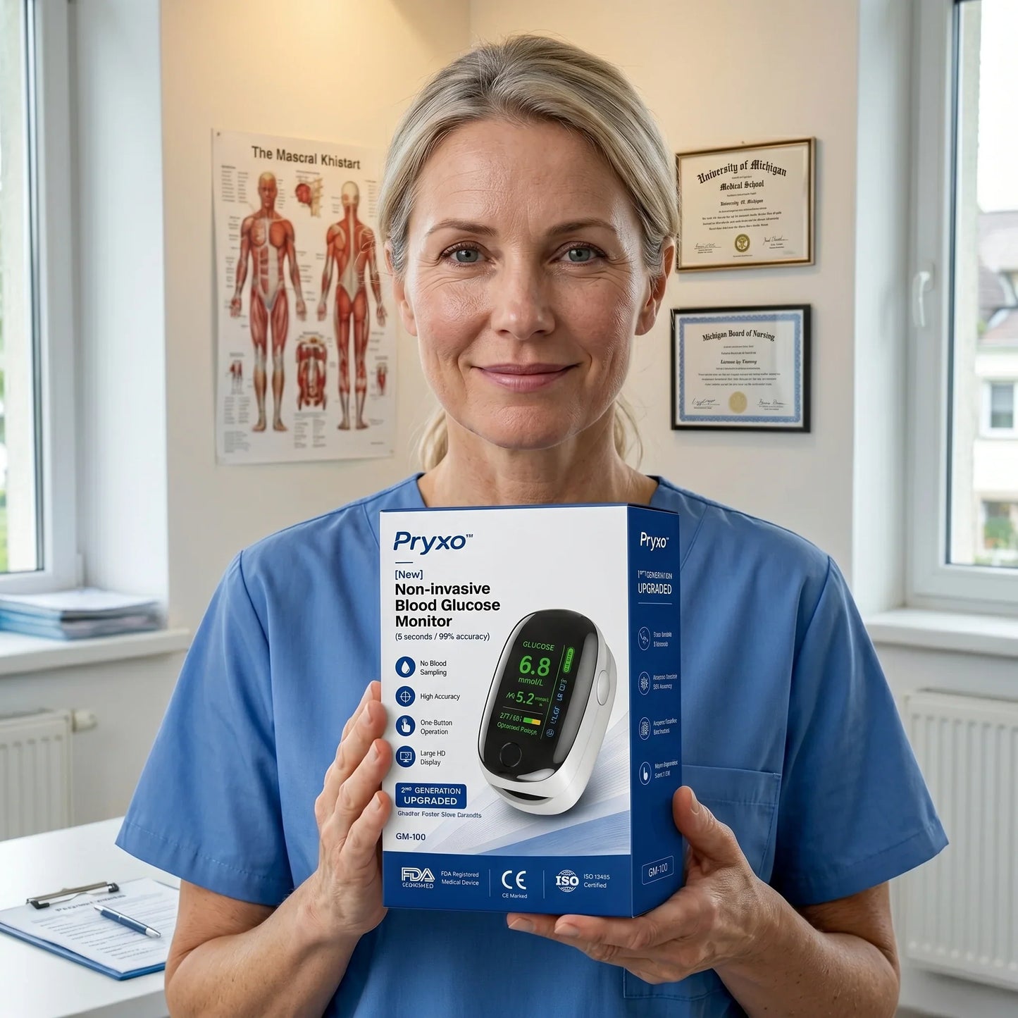 GM-100 Non-Invasive Monitor – 5 Seconds / 99% Accuracy