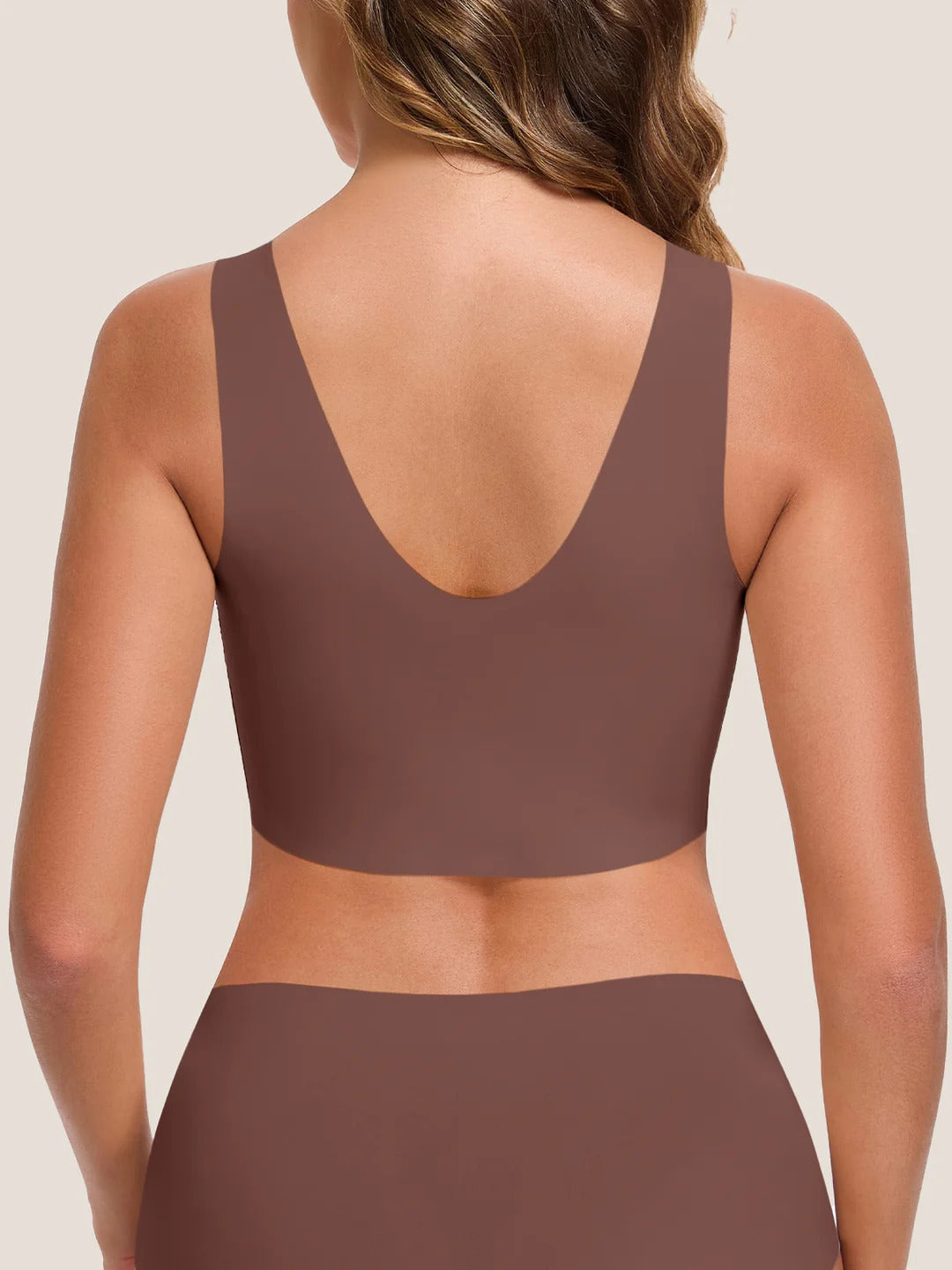 Seamless Pull-On Bralette – Full Coverage, Wide Straps, Smart Stretch Fabric
