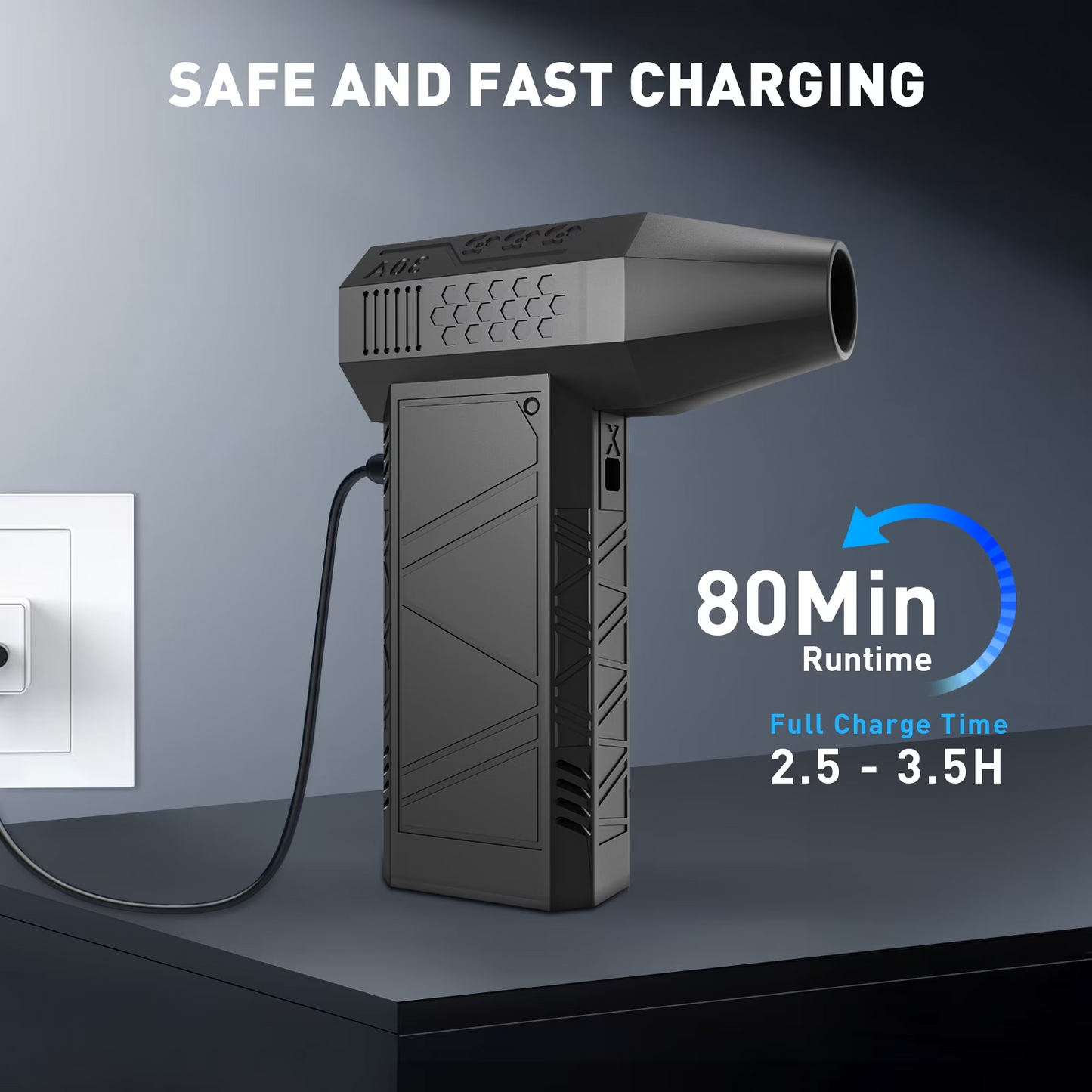 Mini Turbo Jet Fan – 130,000 RPM High-Speed Handheld Blower