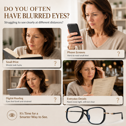 Women's Bifocal Anti-Blue Light Reading Glasses