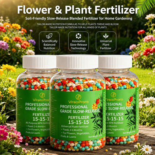 Slow Release Fertilizer for Garden Plants and Flowers