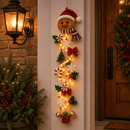 Glowing Christmas Door Hanger|6 Festive Lighted Designs with Warm Glow