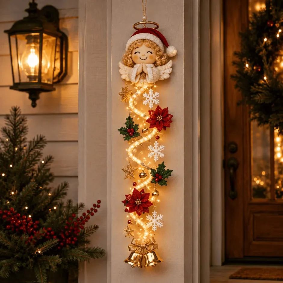 Glowing Christmas Door Hanger|6 Festive Lighted Designs with Warm Glow