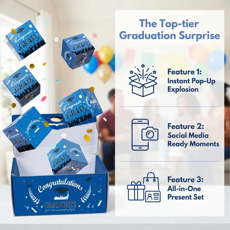 2026 Graduation Surprise Pop-Up Gift Box