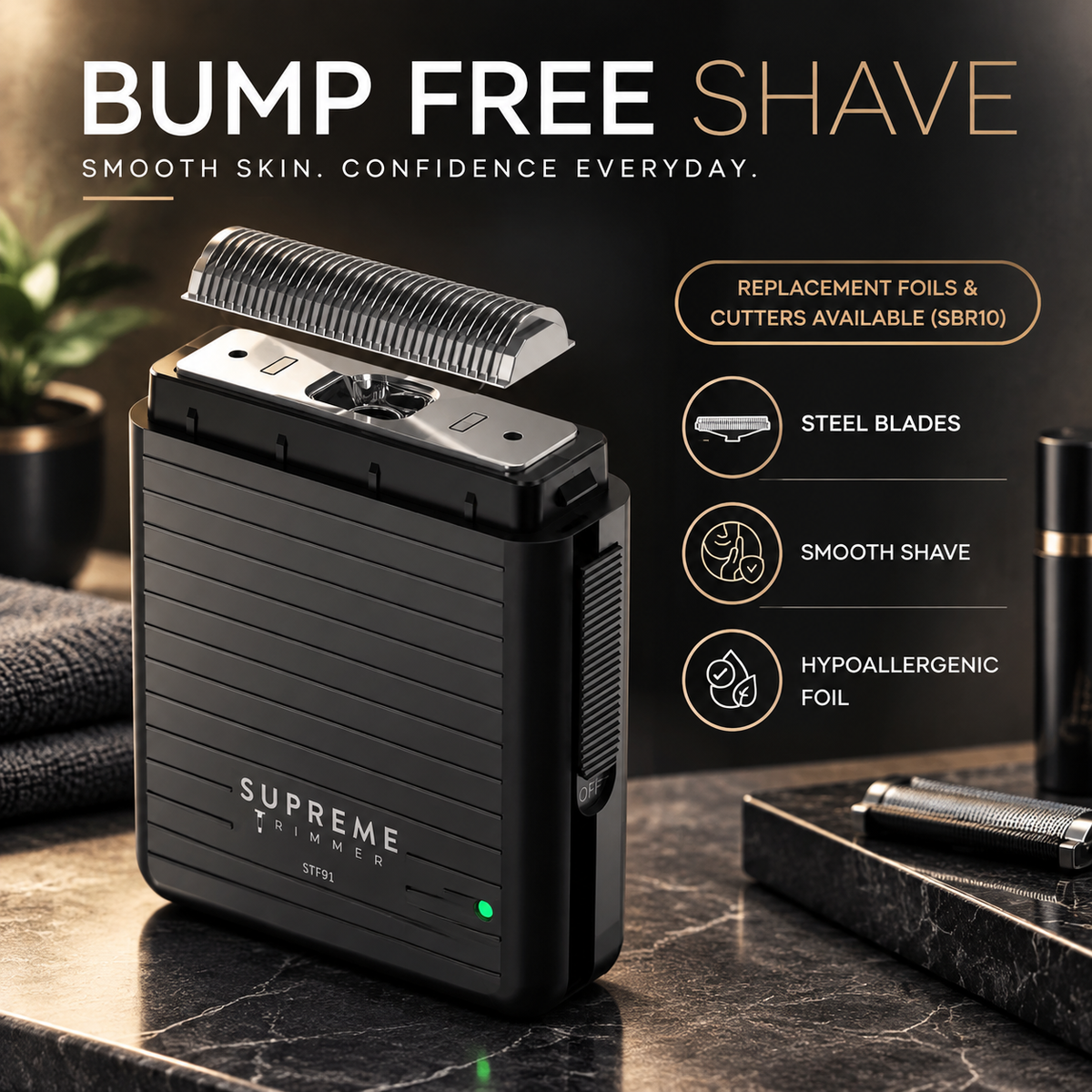 Solo Lite STF91 Men's Mini Electric Stubble Foil Shaver