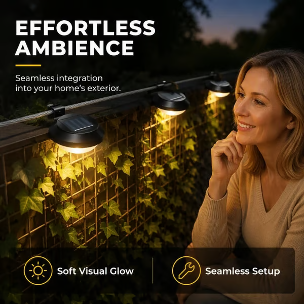 Solar-Powered Outdoor LEDs With No Mains Wiring Needed —Light Up Gutters, Fences & Garden Walls