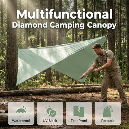 Beach Canopy Sunshade – Lightweight UV & Rain Protection