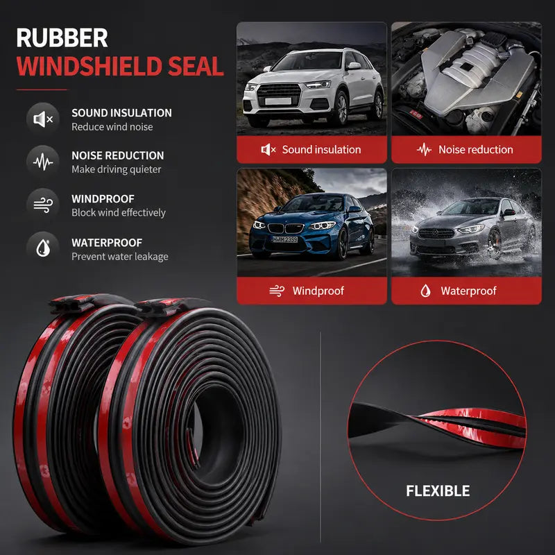 Shape Automotive Weather Stripping for Front Rear Windshield