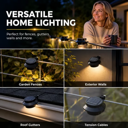 Solar-Powered Outdoor LEDs With No Mains Wiring Needed —Light Up Gutters, Fences & Garden Walls