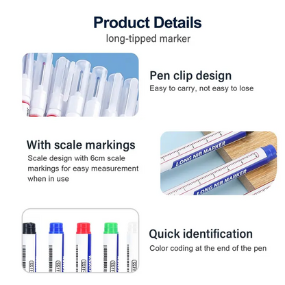 20mm Deep-Hole Marker Pen with Long Metal Tip