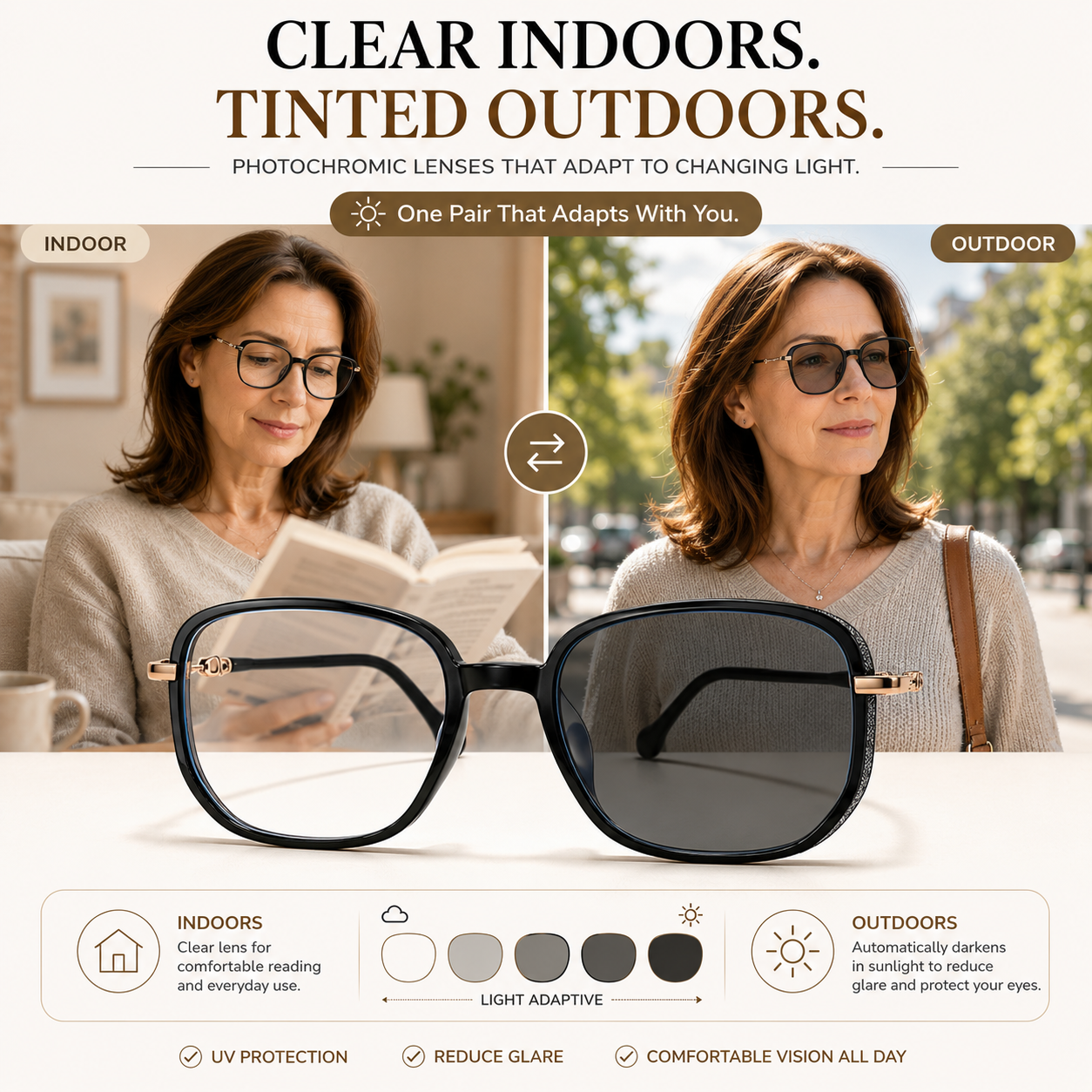 Women's Bifocal Anti-Blue Light Reading Glasses
