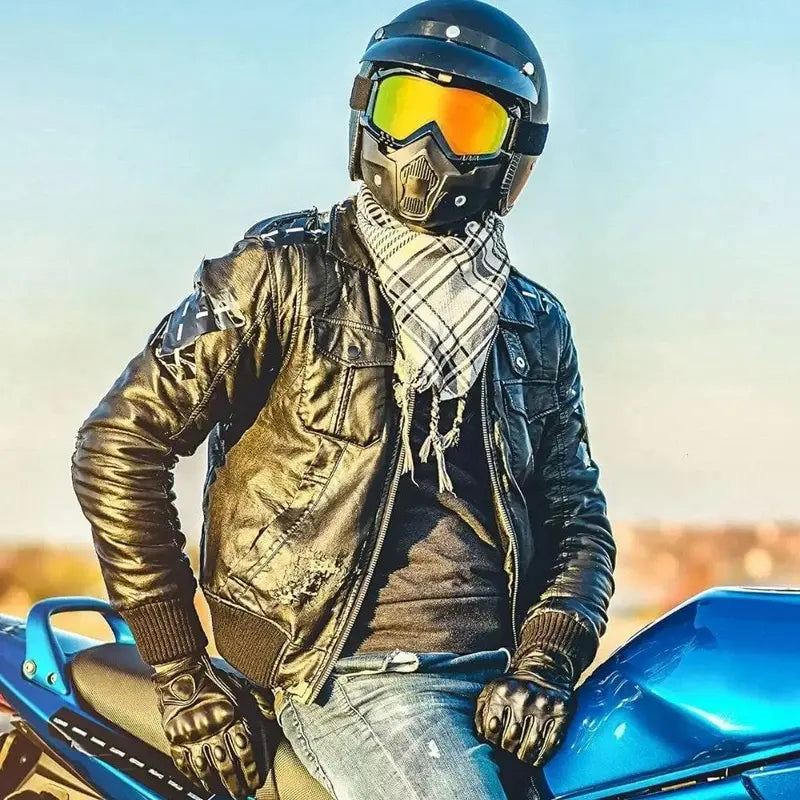 Full Face Protection Mask with Anti-Fog Goggles