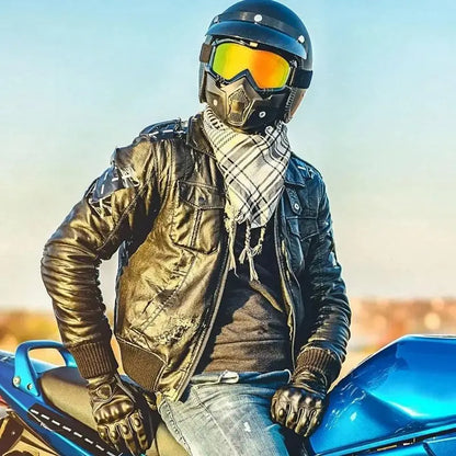 Full Face Protection Mask with Anti-Fog Goggles