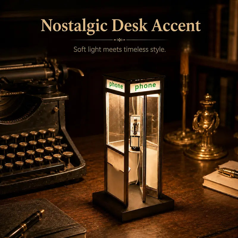 Retro Telephone Booth Lamp