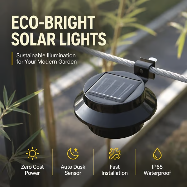 Solar-Powered Outdoor LEDs With No Mains Wiring Needed —Light Up Gutters, Fences & Garden Walls