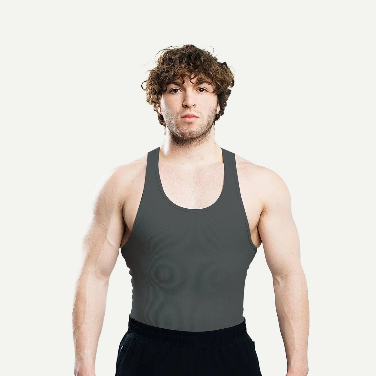 Men's Ribbed Sleeveless Shirt