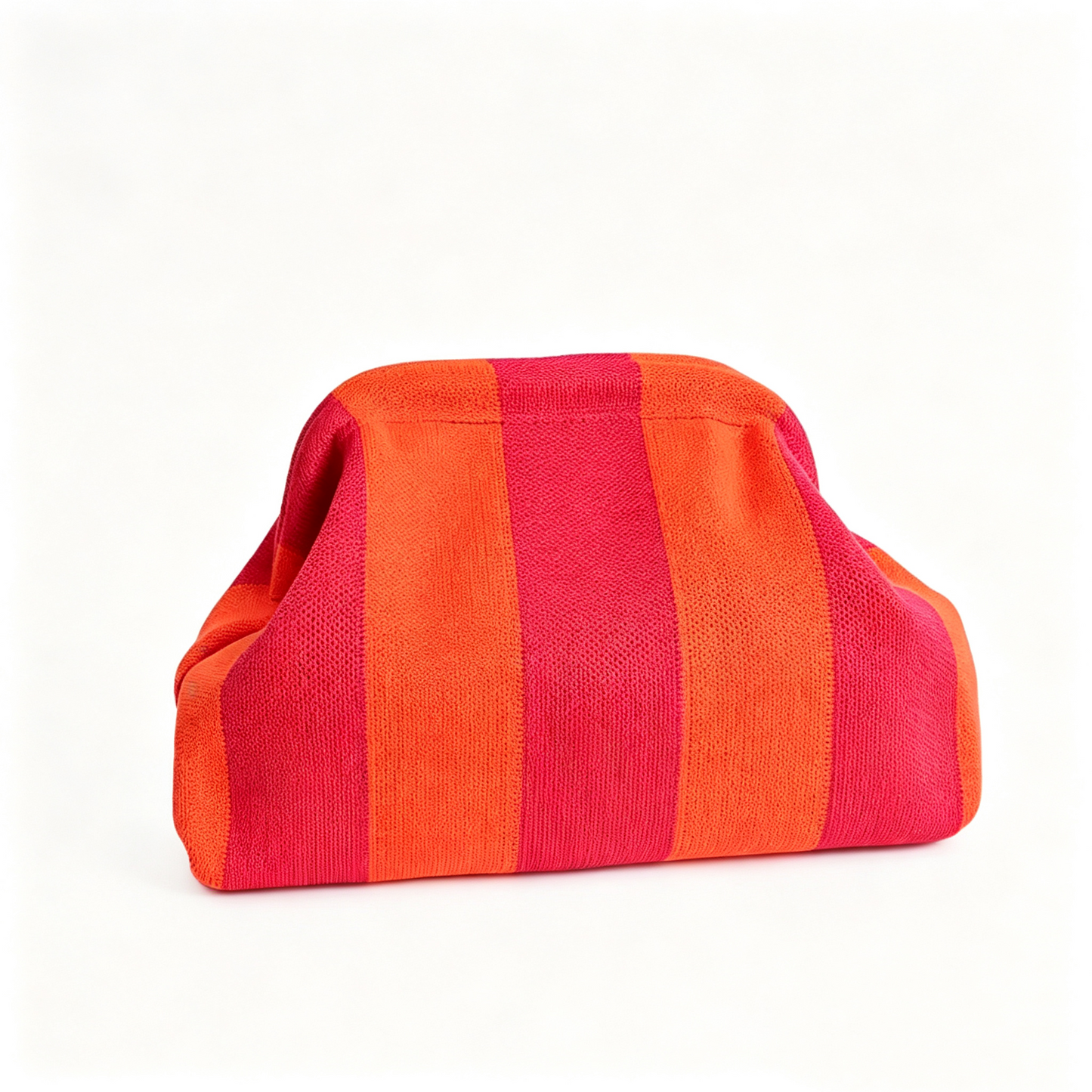 Women's Knitted Striped Cloud Bag