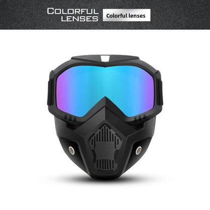 Full Face Protection Mask with Anti-Fog Goggles