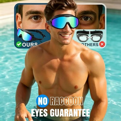 2 Pack Swim Goggles with Waterproof Earplugs & Nose Clip