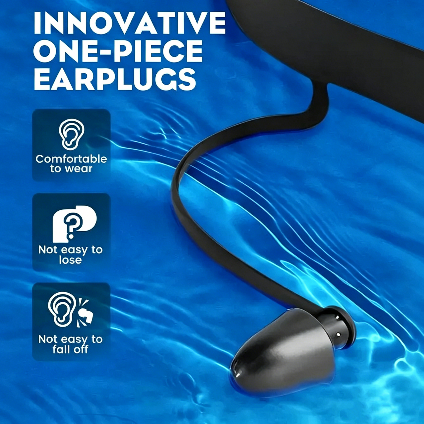 2 Pack Swim Goggles with Waterproof Earplugs & Nose Clip