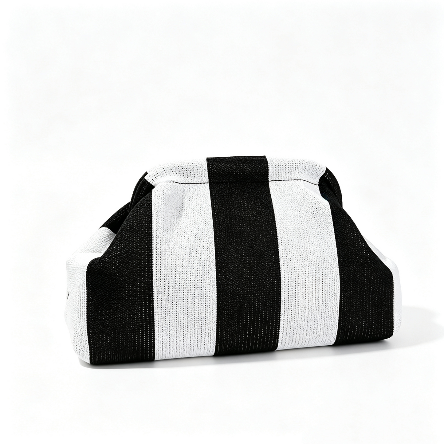 Women's Knitted Striped Cloud Bag