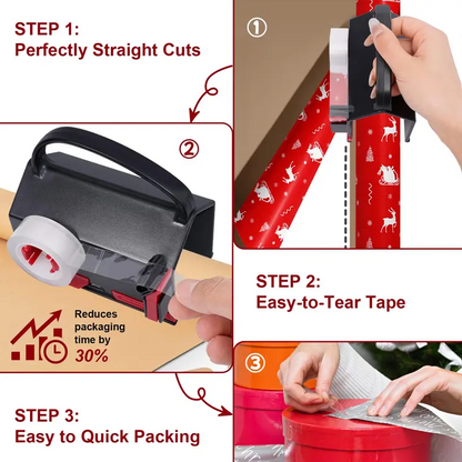 Wrapping Paper Cutter and Tape Dispenser