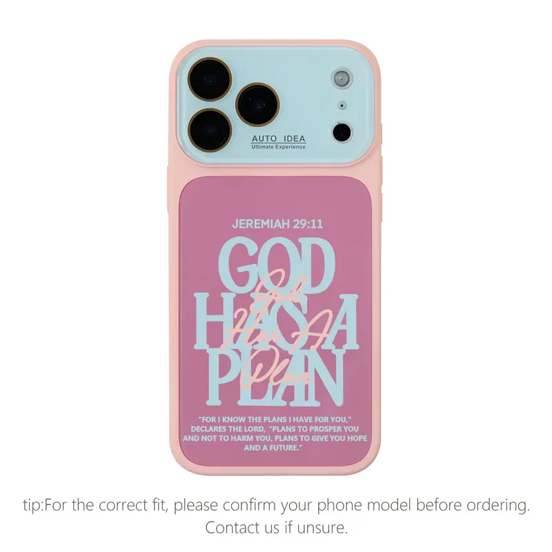 Jeremiah 29:11 God Has a Plan Christian Bible Verse Color Block Phone Case