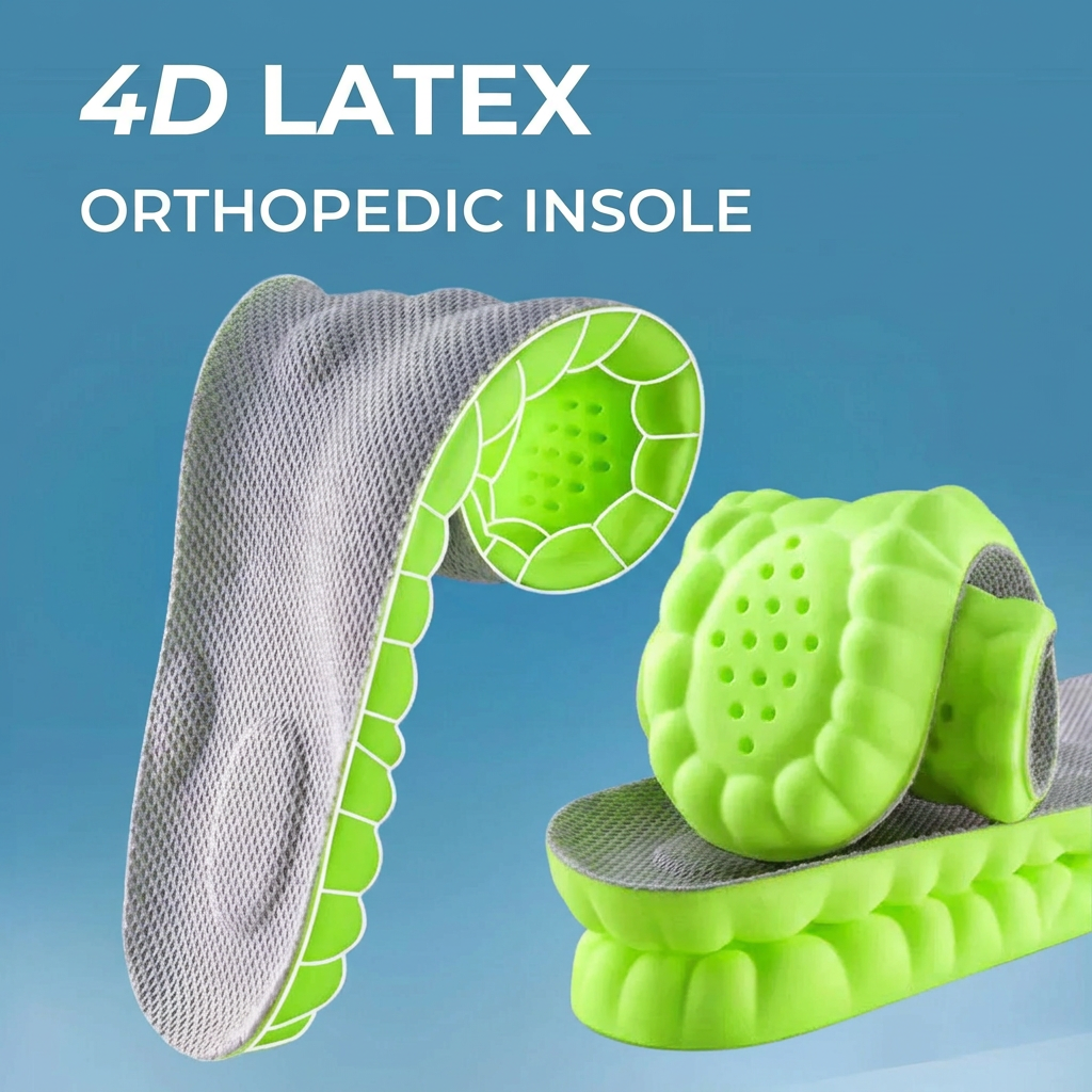 4D Cloud Insoles for Men Women - Anti Fatigue Shock Absorption Pain Relief 2 Pairs