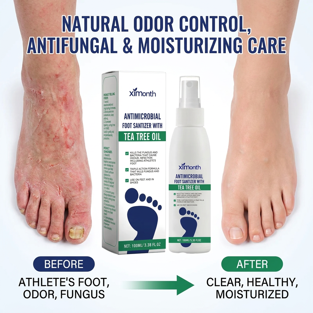 Tea Tree Foot Spray – Natural Odor Control, Antifungal & Moisturizing Care