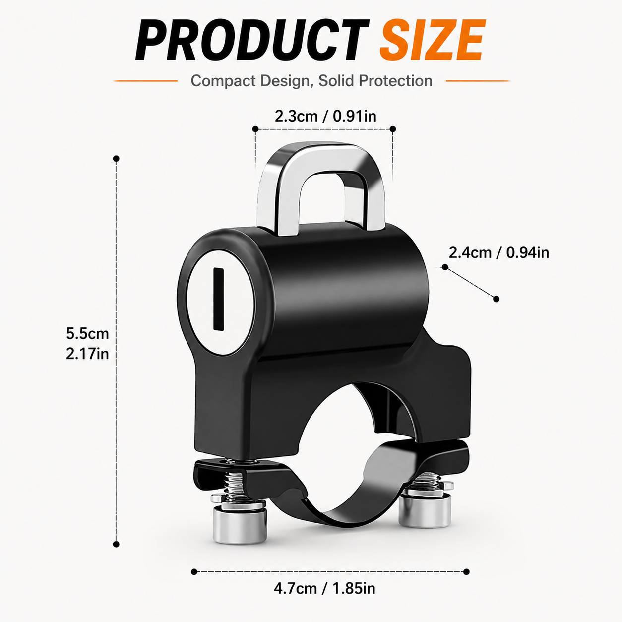 Functional Anti-theft Helmet Lock Set
