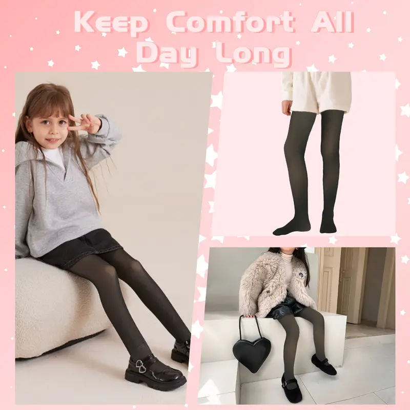 Kids Warm Thermal Winter Thick Leggings