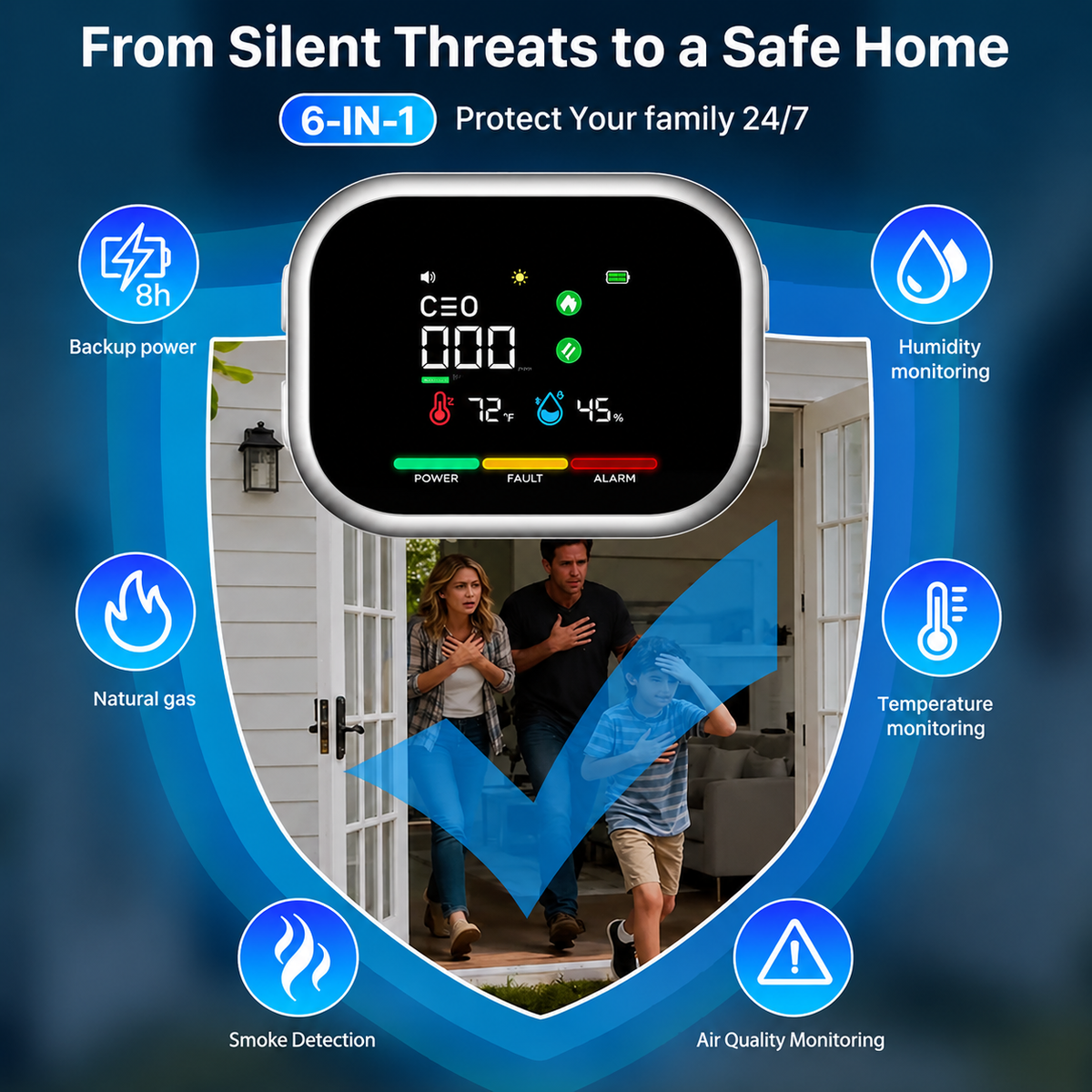 Smart Home Guardian Air & Temp Monitor