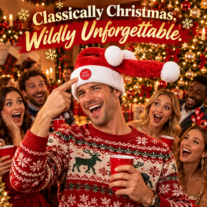 Funny Santa Cockyhat with Interactive Get Hard Button
