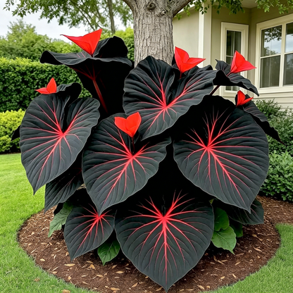 Giant Colorful Caladium Grow Kit – Vibrant Foliage & Oversized Growth