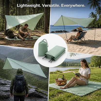 Beach Canopy Sunshade – Lightweight UV & Rain Protection