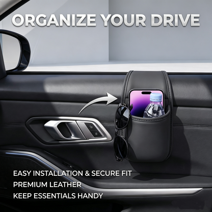 Car Door Glass Gap Organizer – Hanging Cup Holder & Storage Box