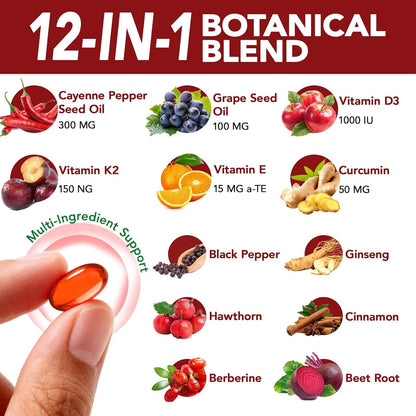Cayenne Pepper Capsules – 12-in-1 Botanical Blend for Daily