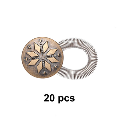 20 Pcs Metal Button Extenders – Instant Waist Expansion for Jeans & Pants